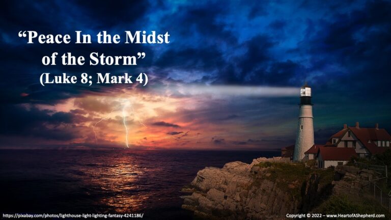 Peace In The Storm Bible Verse - Eternal Bible